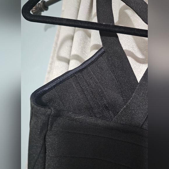 WOW Couture Cross Back Lux Bandage Bralette, Black - - Size Small - Picture 3 of 11